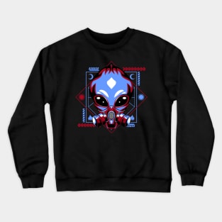 alien mask retro Crewneck Sweatshirt